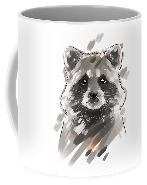 Raccoon Coffee Mug 11 Oz White 